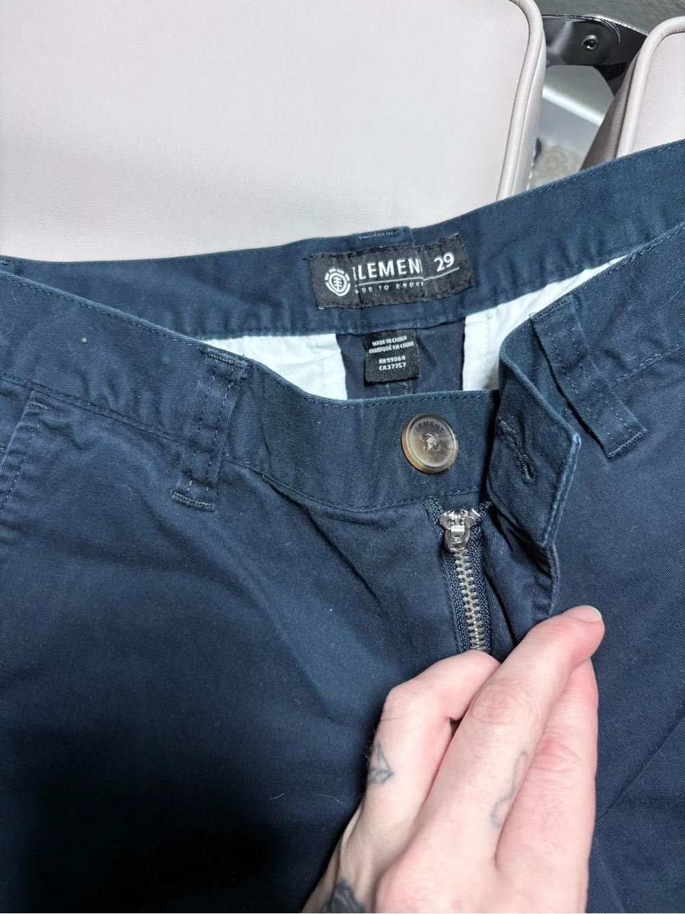 Element Men's Navy Chino Pants